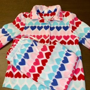 Gap Flannel Hearts Pajamas